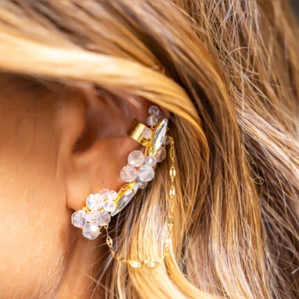 Brincos ear cuf Saharaé